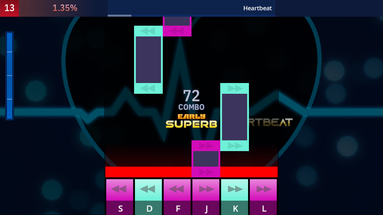 OutFox gameplay in kbx mode